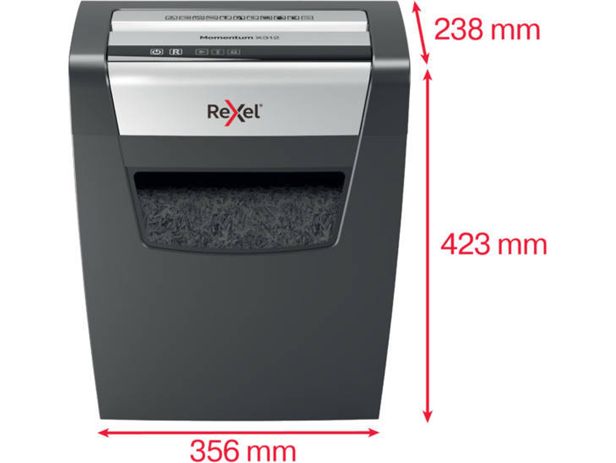Destructora REXEL Momentum X312 (12 Hojas - Capacidad: 23 L)