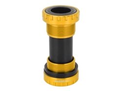 Eje De Pedalier Roscado De Aleación De Aluminio De 110 Mm Para Bicicletas De Montaña Y Carretera - Repuesto - Amarillo