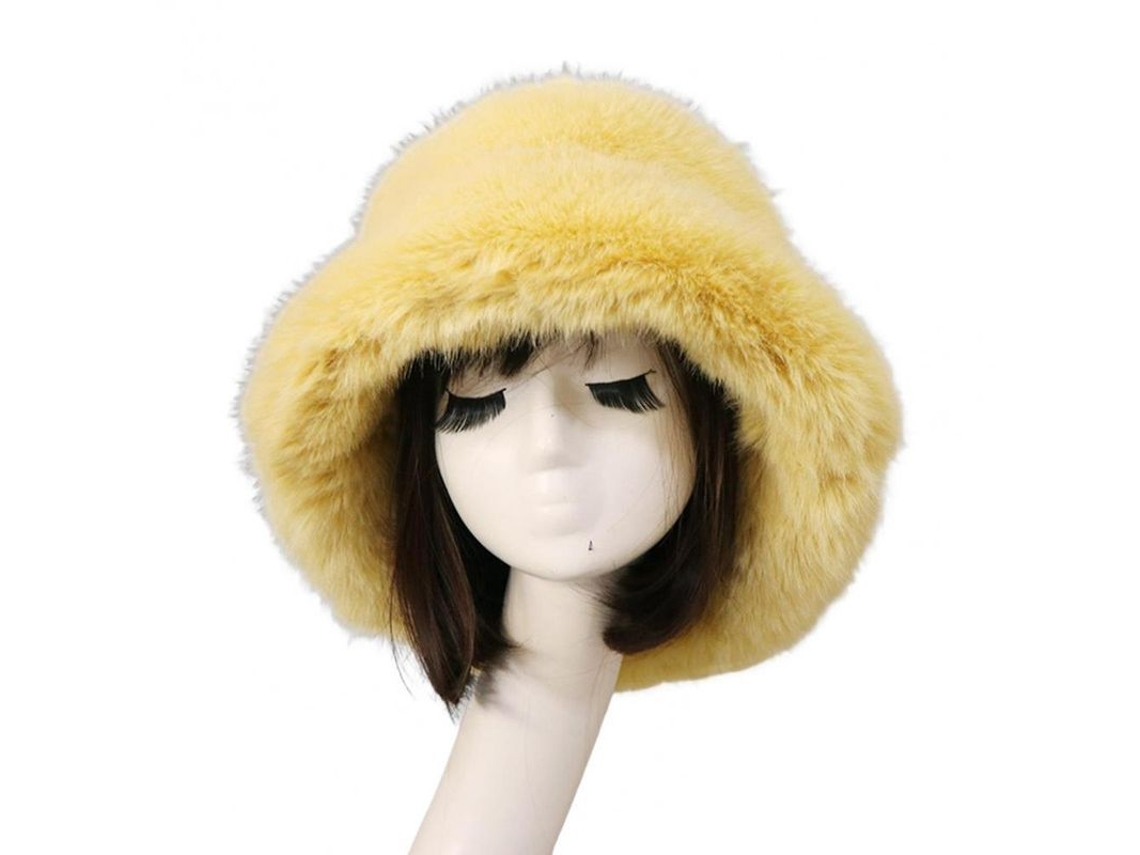 Chapéu Fisherman Feminino de Inverno com Abertura Larga e Proteção para Orelhas Pelúcia Macia Grosso Aquecimento Casual | S/MARCA