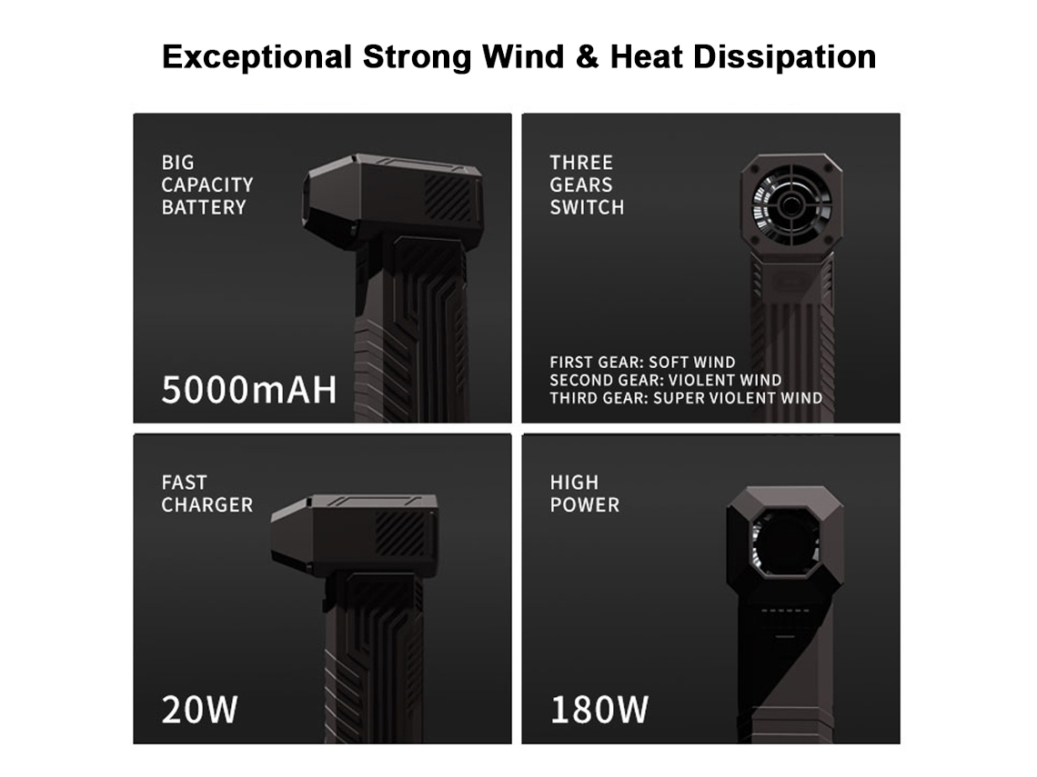Limpieza del ventilador X3 Max Jet a 130000 rpm y 52 m/s