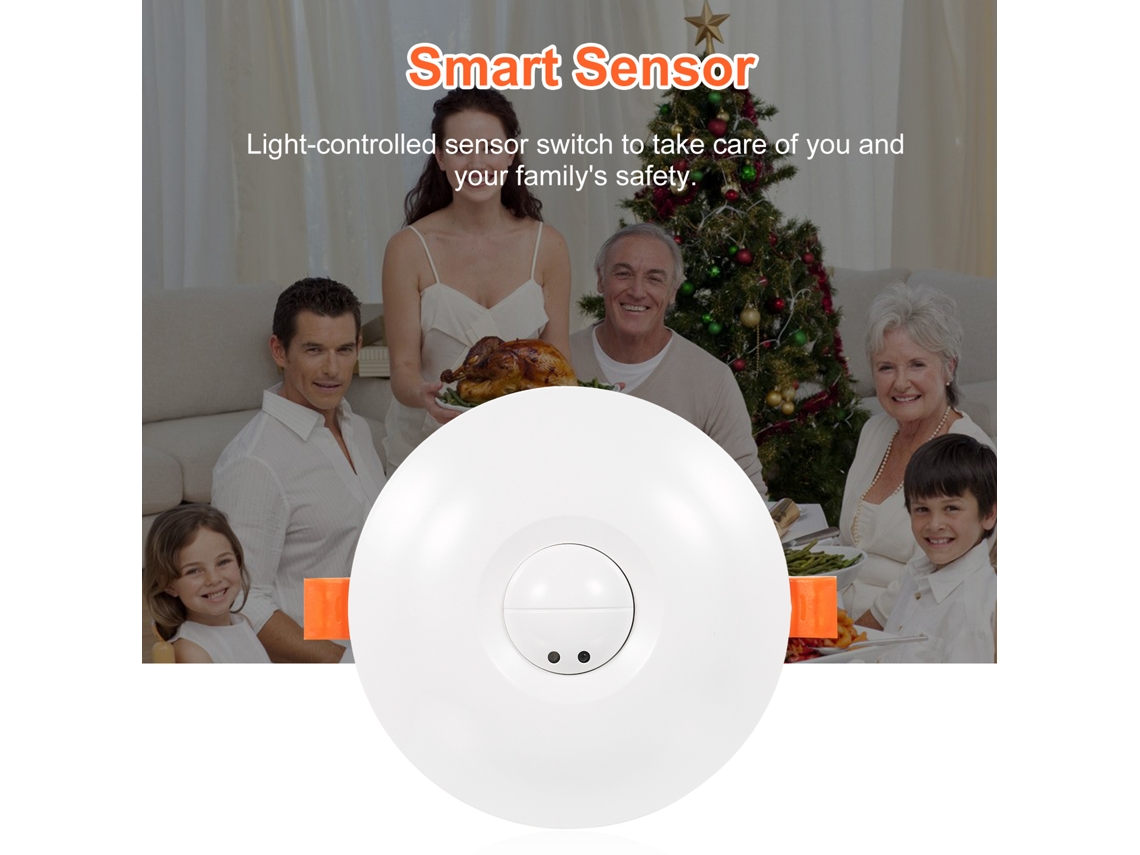 Sensor De Movimiento De Techo De Microondas 360 Grados Para Uso Comercial Y Residencial