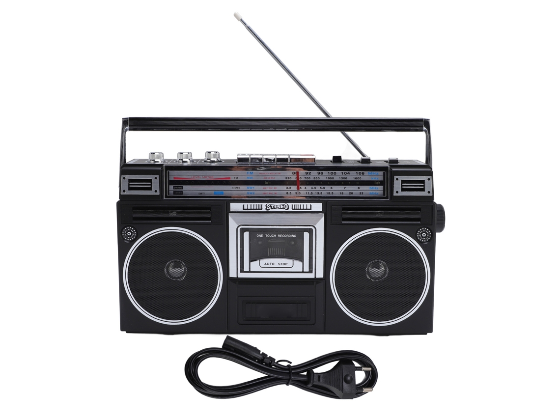 Convertidor de casete a MP3 con Bluetooth, radio y grabadora