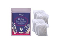 Kit para baño de pies con hierbas naturales para la relajación.
