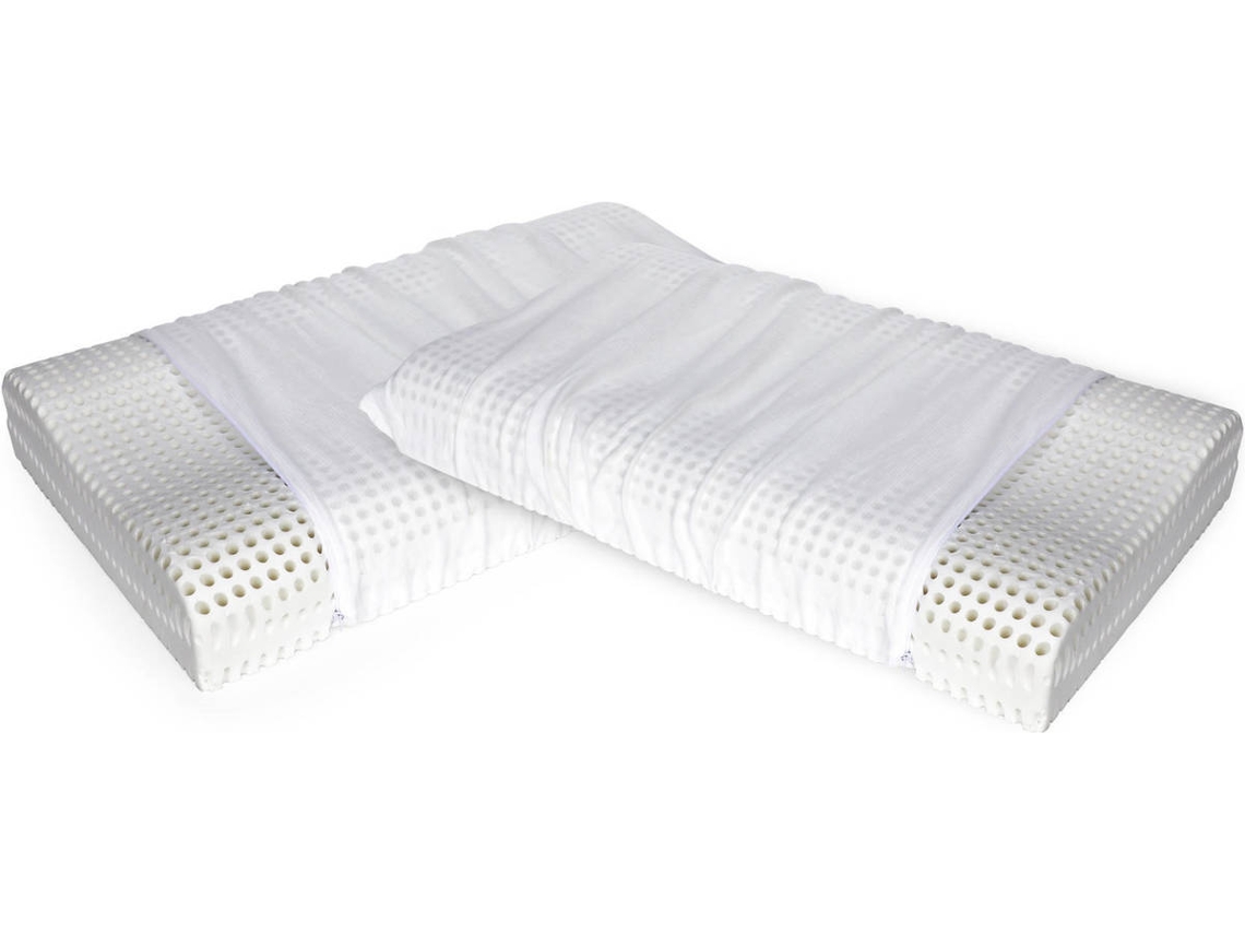 Juego de 4 Almohadas DMORA Hypoallergenic Ergonomic (Blanco - 70x41x115 cm)