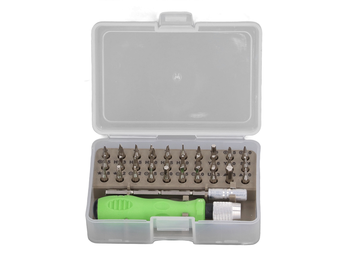 Conjunto De Chaves De Fenda 32 Em 1 Com Cabeça Magnética E Vara Extensível Ajustável Para Reparos