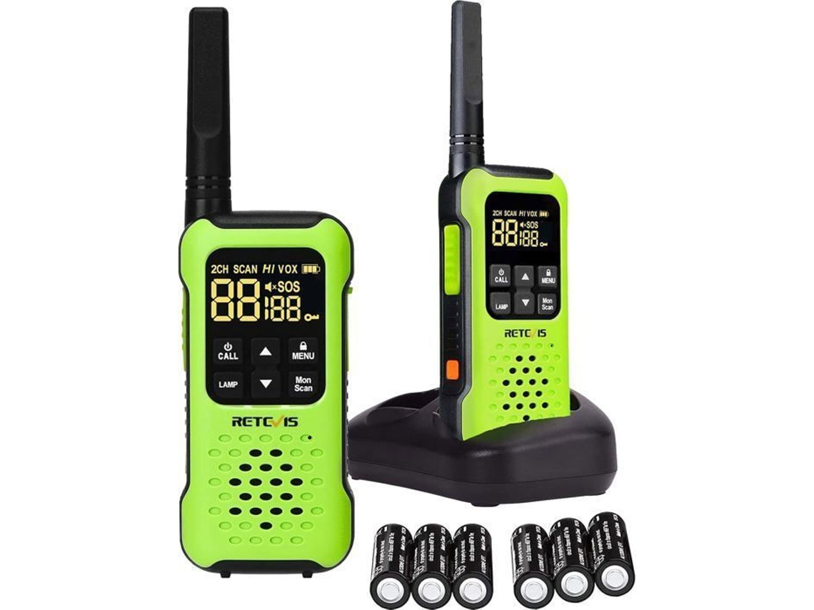 Walkie Talkie RT649P, resistente al agua IP67, flotante, sin licencia PMR446, SOS, VOX, linterna, ideal para kayak, natación, vela y surf Retevis