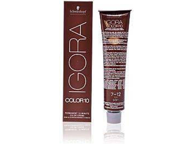 Tinte de Cabello SCHWARZKOPF Igora Color 10 Color Creme 7-12 (60 ml)