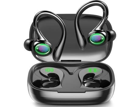 Auriculares inalámbricos, auriculares Bluetooth 5.3 con reproducción de 60 horas, auriculares inalámbricos con cancelación de ruido con pantalla de...
