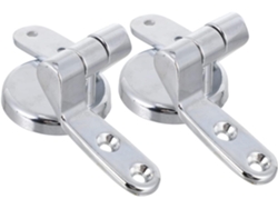 1 juego de bisagras de aleación de zinc para asiento de inodoro, accesorios y tornillos compatibles con Gokoco