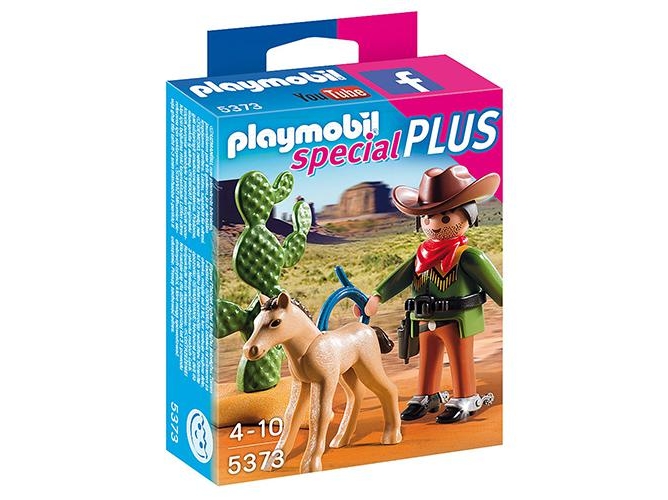PLAYMOBIL Special Plus: Vaquero con Potrol (Edad Mínima: 4)