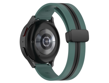Correa de Silicona dos colores hebilla magnética para Samsung Galaxy Watch 5 40mm/44mm/Watch4 40mm/44mm/Huawei Watch GT 3 42mm/Garmin Venu2 Plus - ...