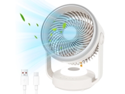 Ventilador Ultrasilencioso, Batería De 5400 Mah, Apto Para Uso En Oficinas, 4 Velocidades De Viento, Ángulo Ajustable.