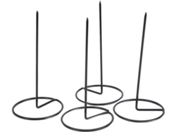Soporte Para Recibos De Hierro Negro Con Base Estable, 4 Piezas, Para Boletos, Para El Hogar O En