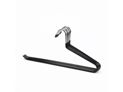 Juego de 10 perchas ligeras de hierro y plástico para ahorrar espacio, para uso diario, 39 cm