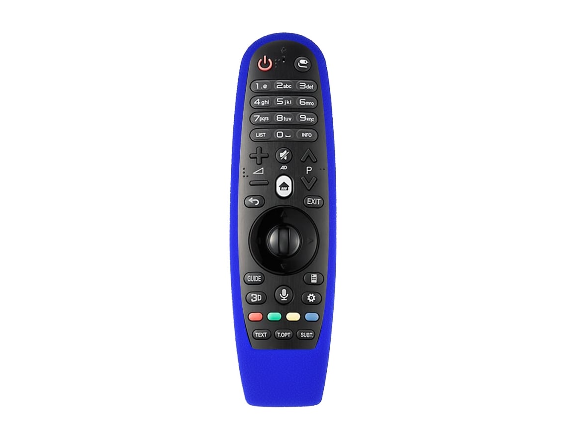 Capa Protetora De Silicone Macio Anti-poeira Para Controle Remoto Tv Lg An-mr600 Azul