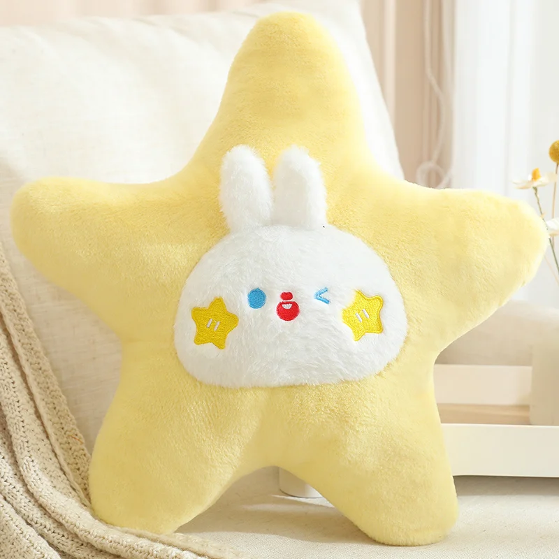 (conejo 43cm) Cojín Decorativo Para Sofá Con Diseño De Estrella De Cinco Puntas Y Animales (para Adultos)