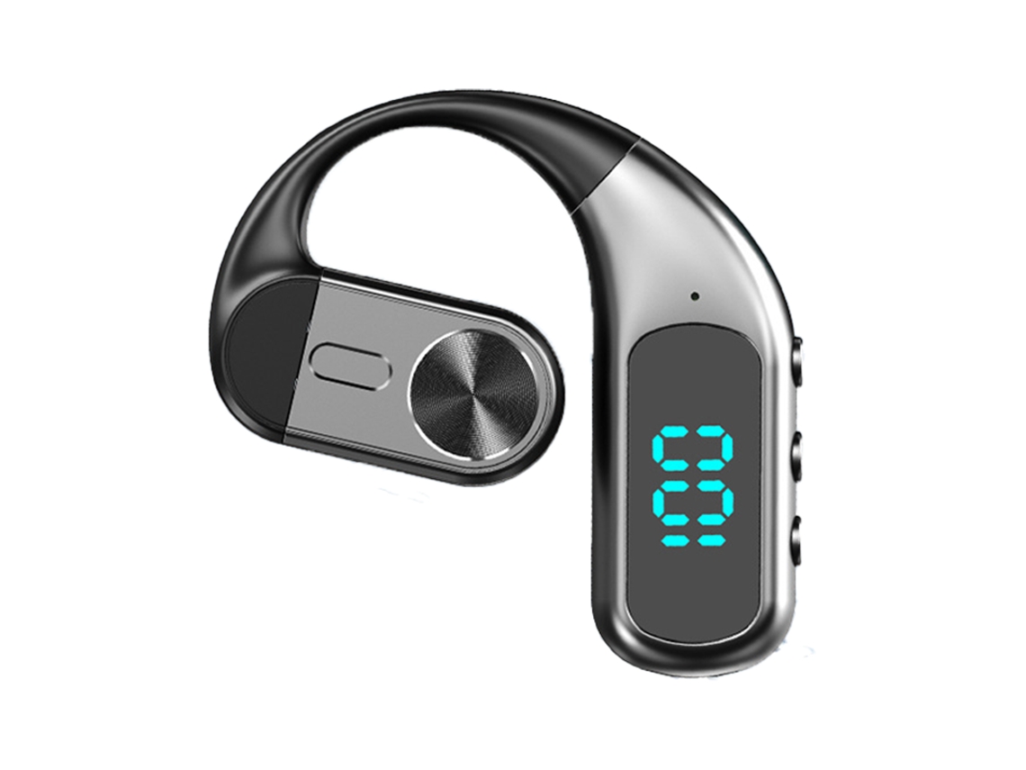 Auriculares Inalámbricos Bluetooth (negros) Con Micrófono Hd Y Pantalla Led.