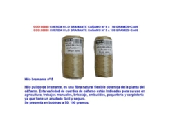 Cuerda hilo bramante cañamo n  5 x 100 gramos ca06