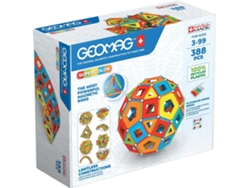Juego de construcción magnético Masterbox Geomag Super Color Panels con 388 piezas