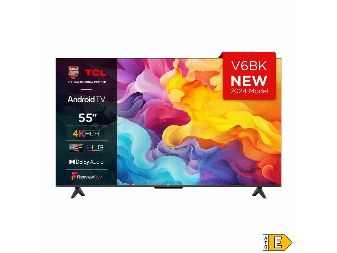 Smart TV TCL 55V6B (Negro - G - 55