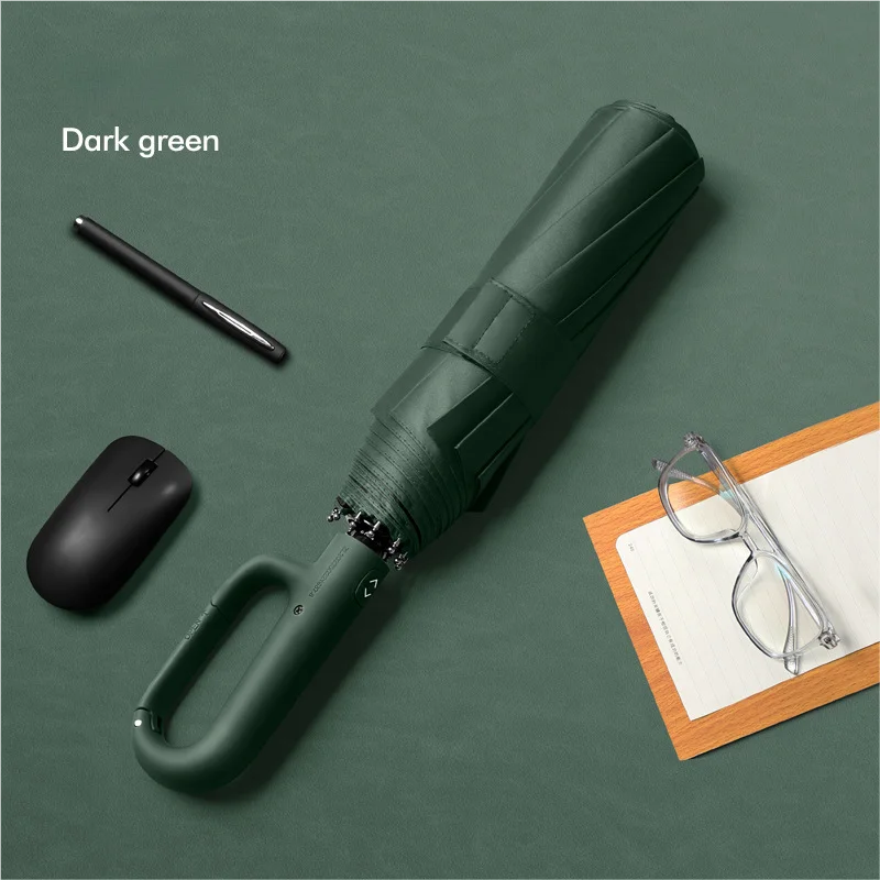 Paraguas Plegable Automático Para Hombre De 20 Varillas (verde Oscuro) Con Diseño Entrelazado, Tamaño Extragrande, Paraguas Doble Para Mujer.