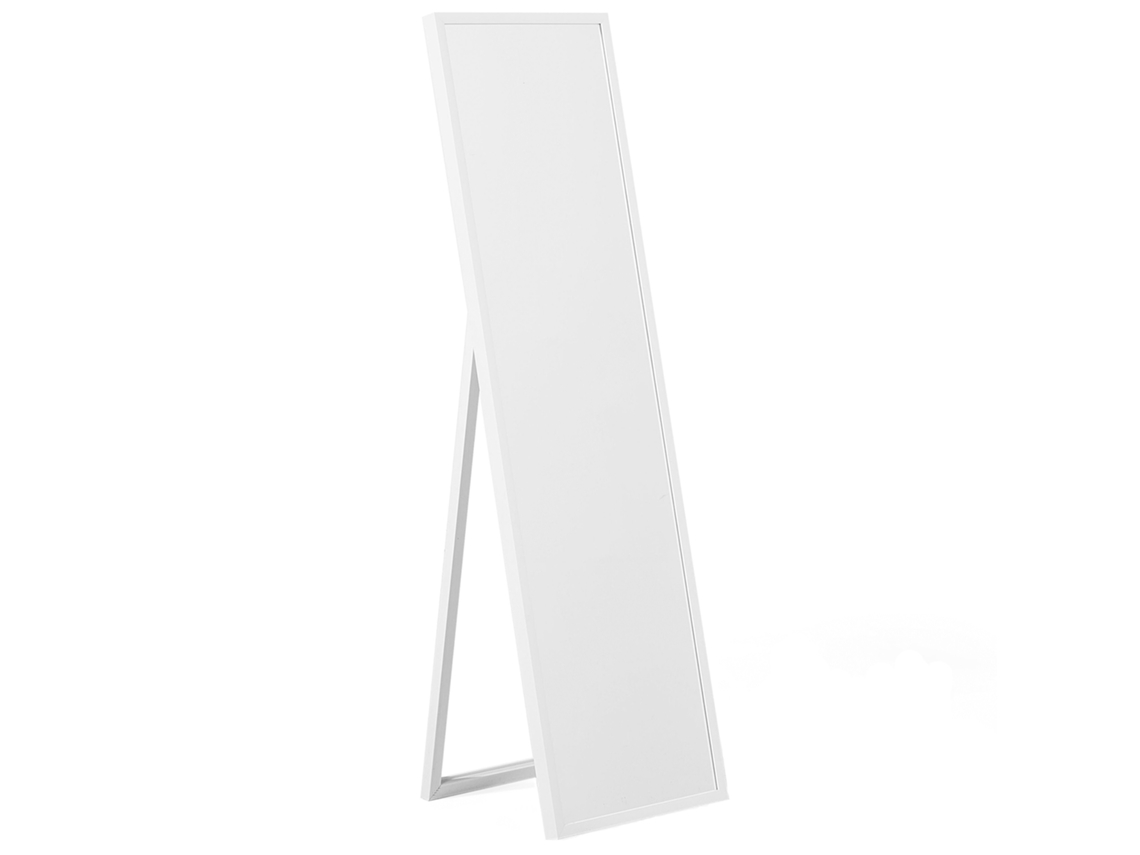 Espejo de pie BELIANI Torcy de Material sintético Blanco 40x3x140