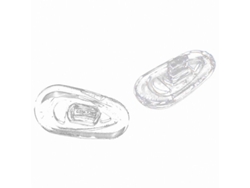25 Pares De Almohadillas Nasales Ovaladas De Silicona Para Gafas, De Repuesto A Presión.
