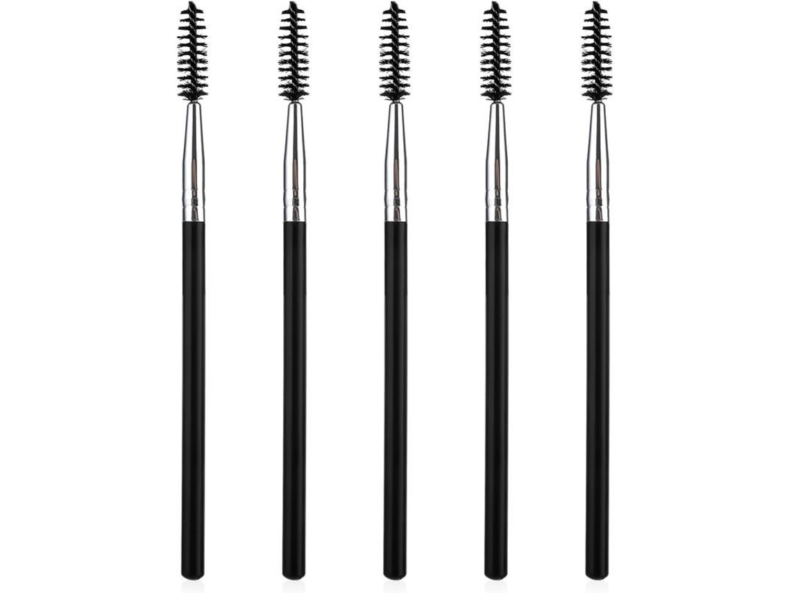 5 Cepillos Para Pestañas, Cepillos Portátiles Reutilizables Para Cejas, Aplicadores De Máscara De Pestañas Para Extensiones