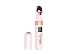 Masajeador de ojos con calefacción y vibración adecuado para ojeras e hinchazón debajo de los ojosYEMAESRE Rosa