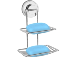 Jabonera Con Ventosa - Accesorio De Baño - Doble Capa - Para Colgar - Autodrenante - Fácil De Limpiar