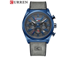 Reloj De Pulsera Moderno Para Hombre (azul Grisáceo) Resistente Al Agua, Con Seis Manecillas, Esfera Grande Y Calendario Multifuncional.