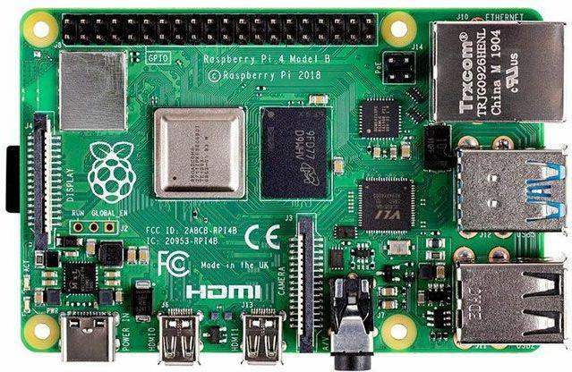 Mini PC RASPBERRY PI 4 Modelo B (ARM Cortex-A72 - RAM: 4 GB)
