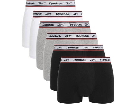 Boxers REEBOK Barlow Algodón, Elastano Hombre (L - Negro, Gris, Blanco)