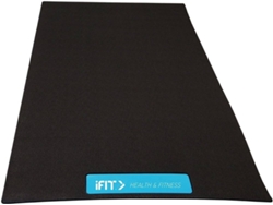 Alfombrilla protectora de suelo IFIT para material de fitness (107 x 216 cm - Negro)