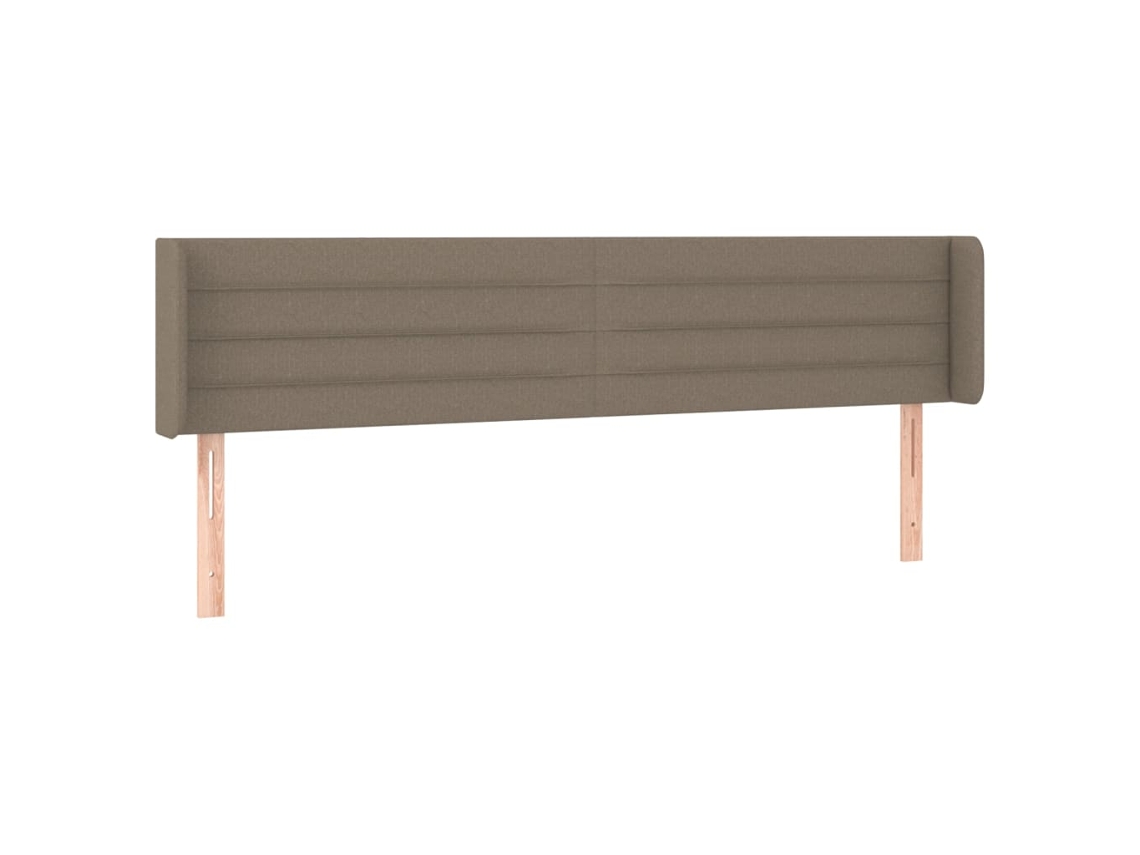 Cabecero VIDAXL Gris Topo Tela (203x16x88 cm )