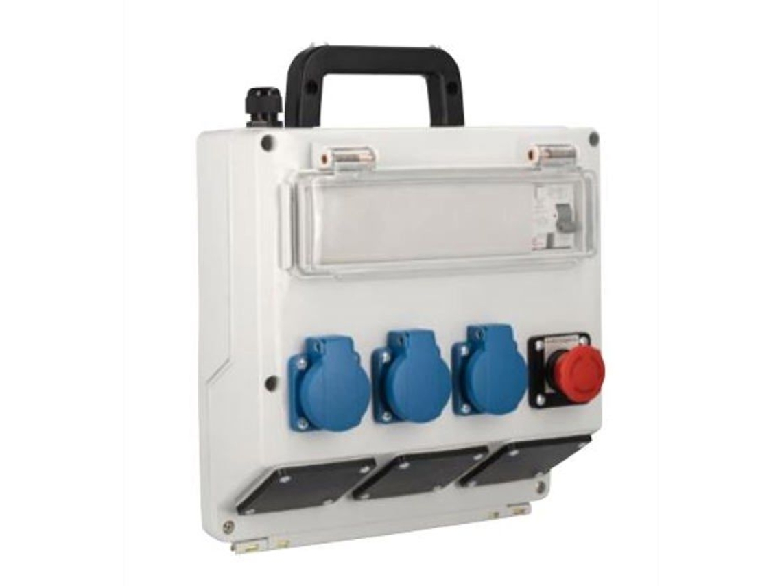 Lámpara de obra SCHWABE Schw0046 Caja de obra fija F 1D 230 V/16 A/Máx. 3.5 Kw-861507