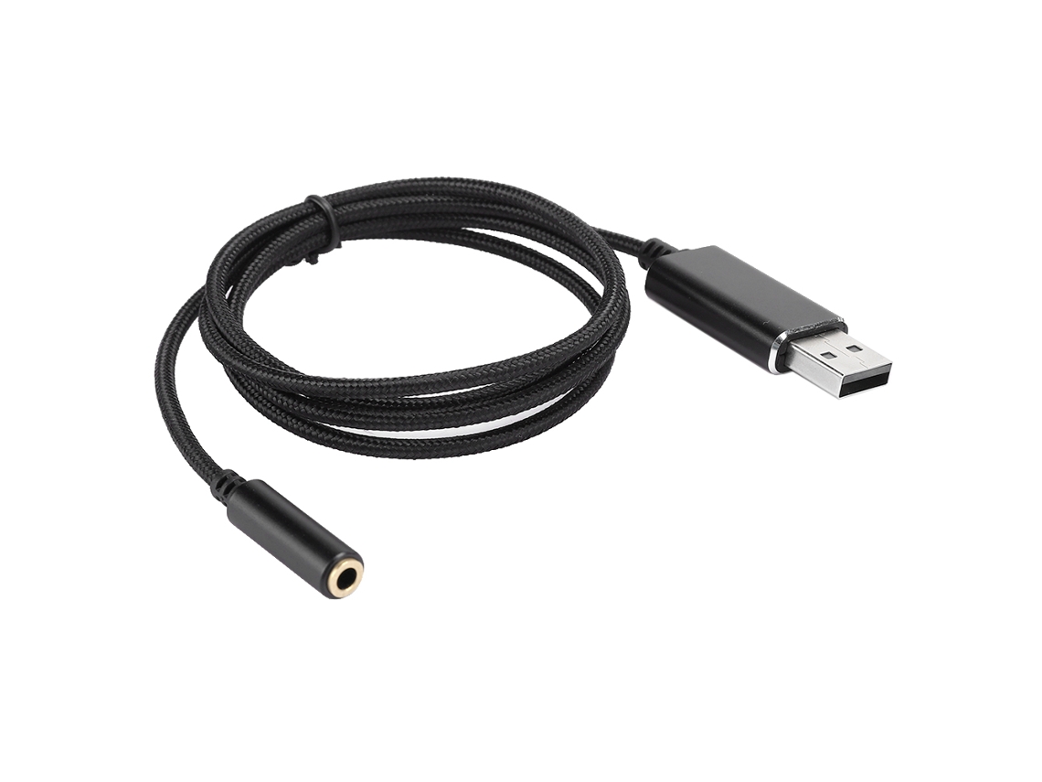 Adaptador de audio USB Tarjeta de sonido externa Micrófono