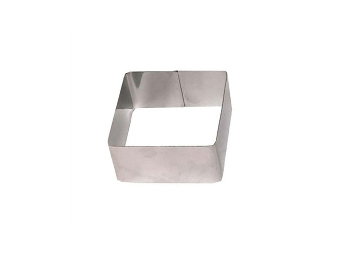 Molde Cuadrado De Acero Inoxidable Para Revestimiento 6x4cm 3711 Lifestyle