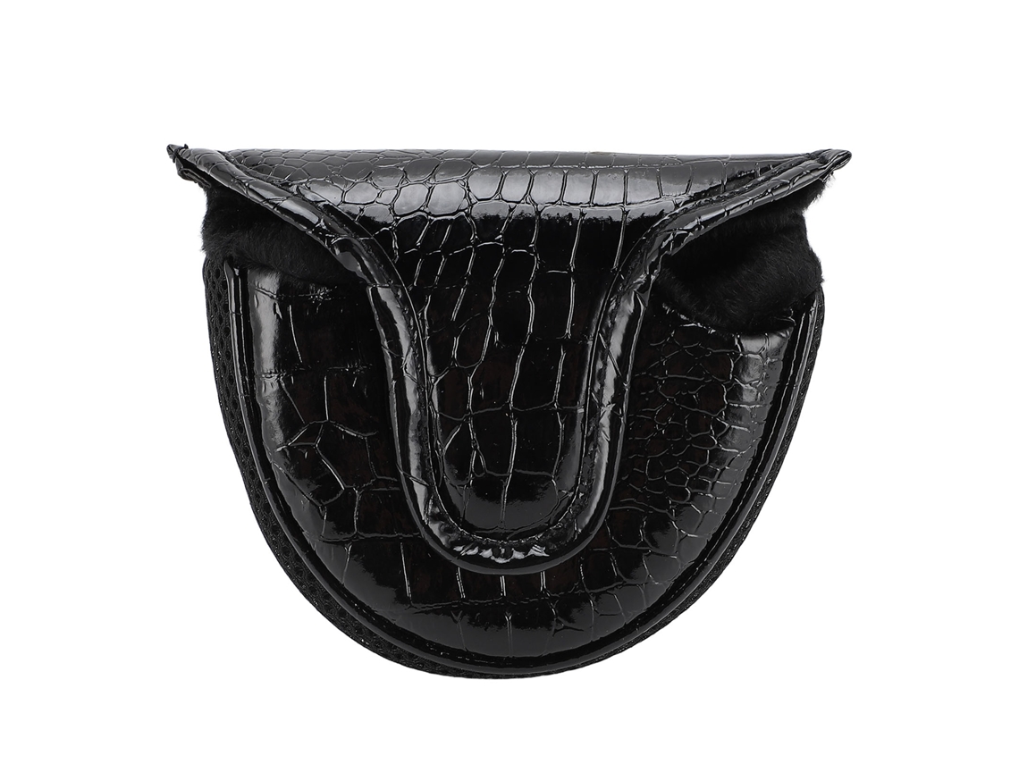 Capa Para Putter Mallet Com Forro De Pelúcia Proteção Em Pu Preto Para Treinamento