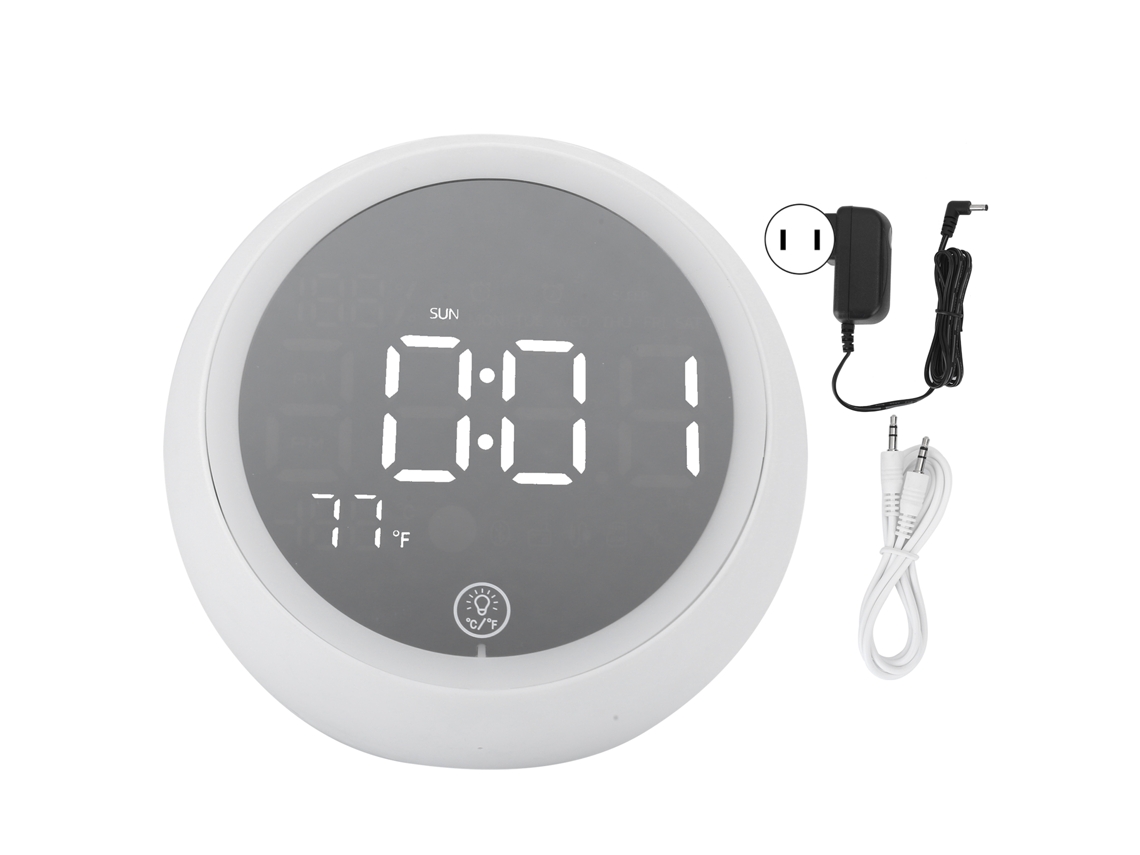 Luz nocturna pequeña (despertador, altavoz Bluetooth)