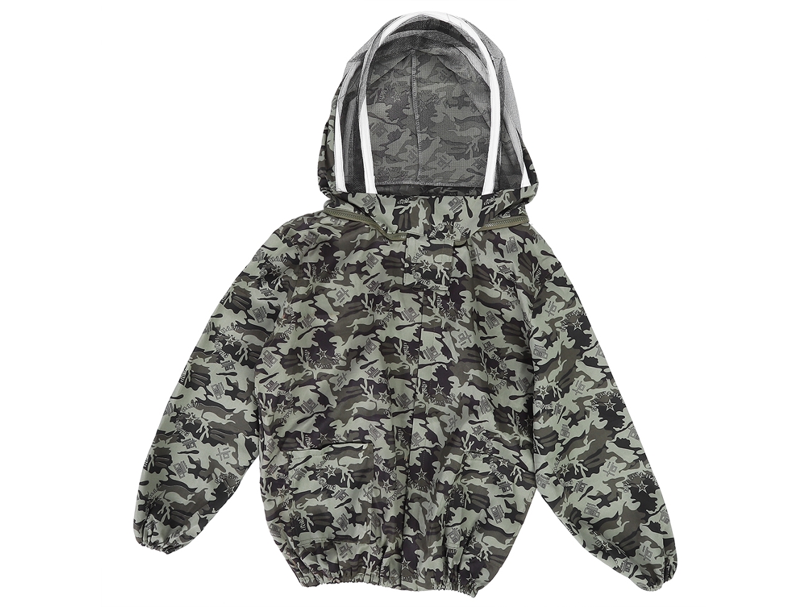Chaqueta De Apicultura Con Doble Velo Y Cremallera, Chaqueta Protectora Para Apicultores.