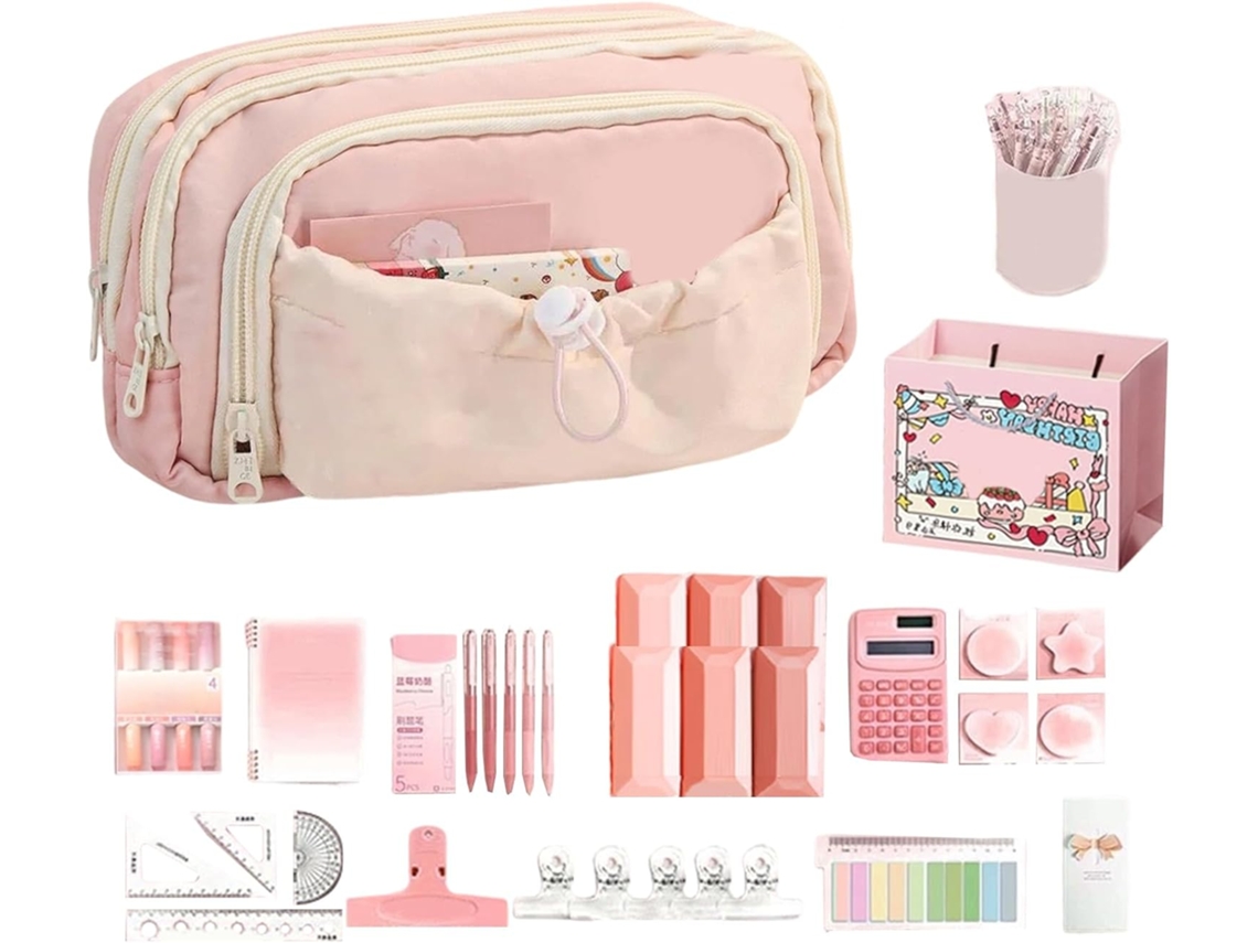 Kit escolar, para creatividad, maquillaje, lápices, oficina, viajes, para niños y niñas.