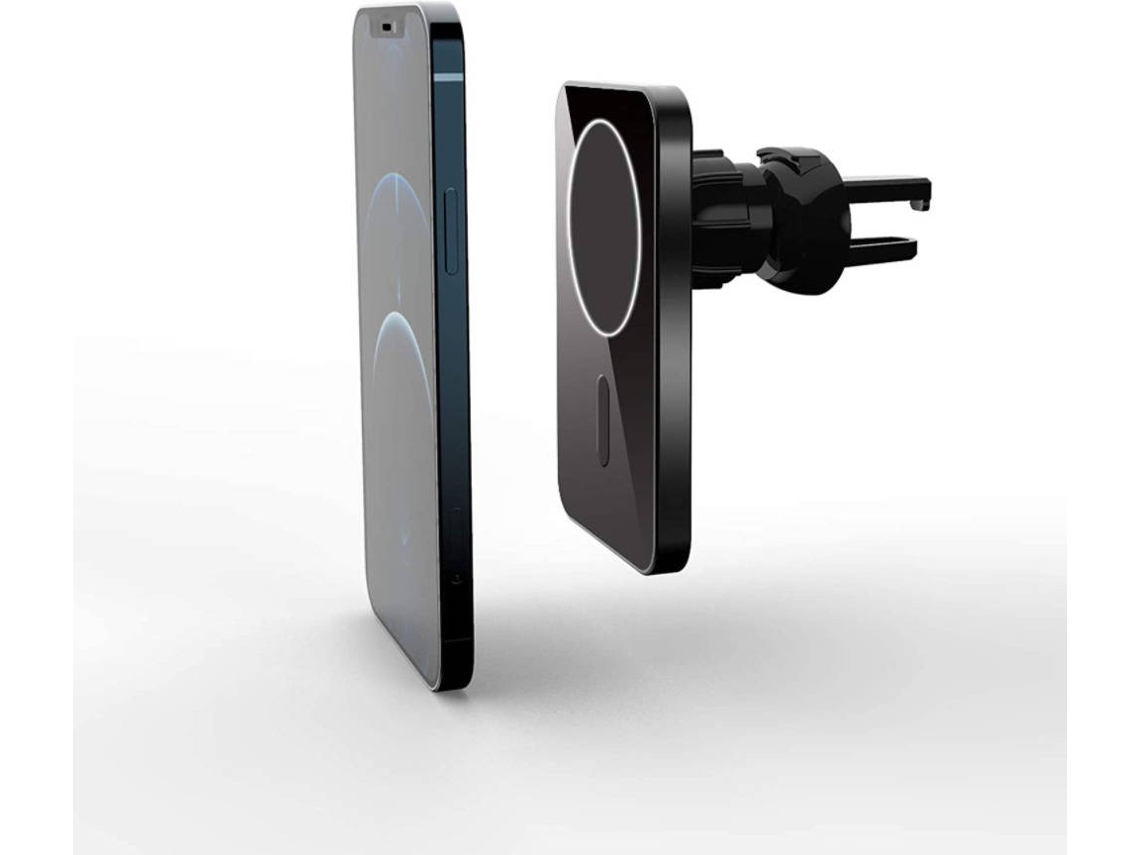 Cargador Sem Carro Carrega para iPhone 12 YIZHOOD Metal Negro