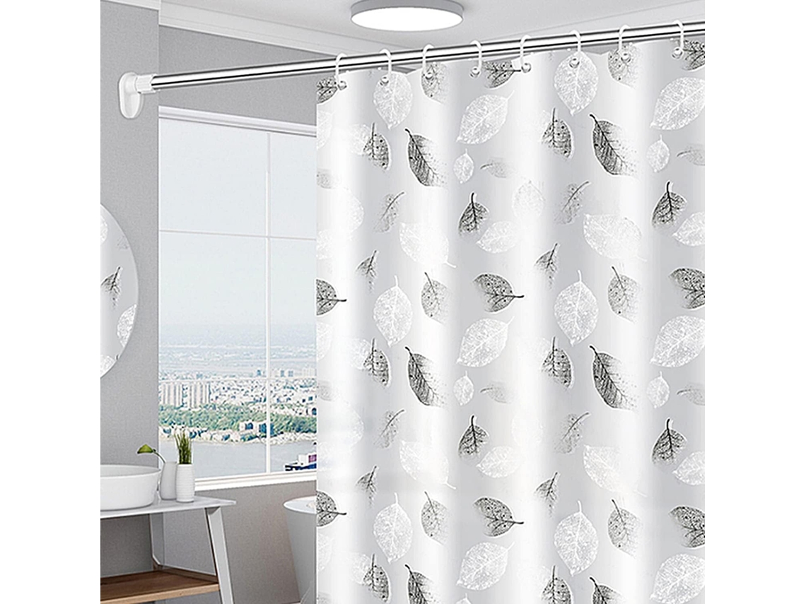 Cortinas de ducha, cortina de ducha 180x200 cm, cortina de ducha antimoho Jortmrd