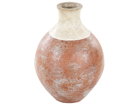 Terracota Jarrón decorativo 37 Marrón Blanco BELIANI Bursa