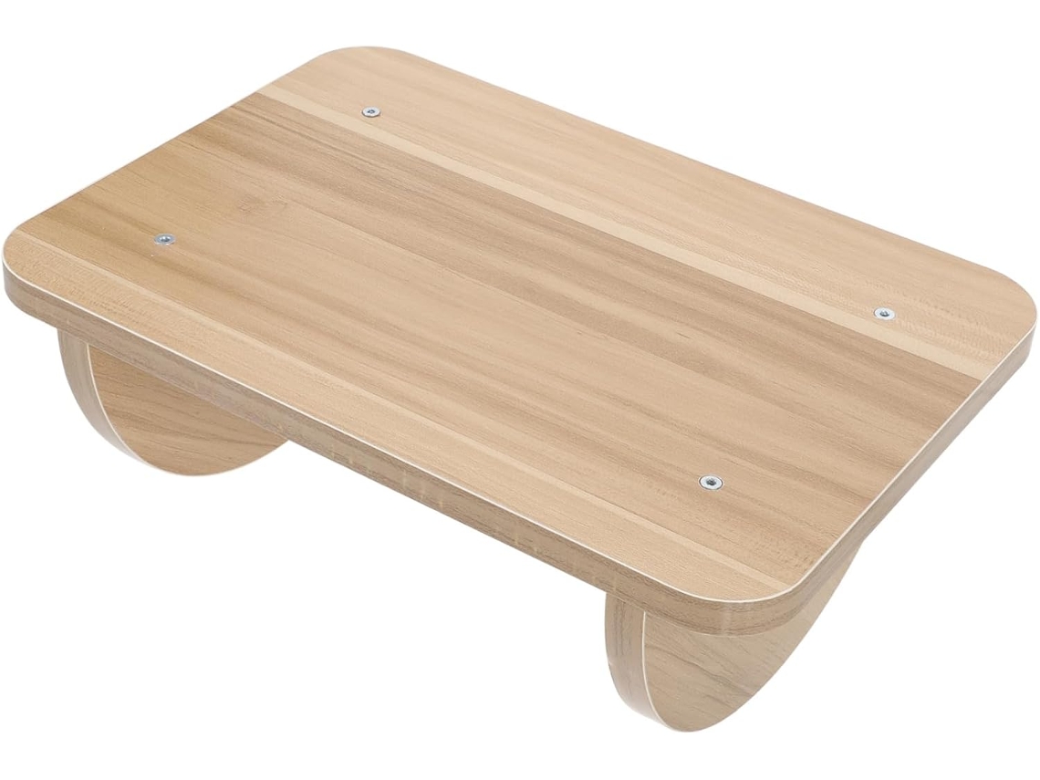 Reposapiés De Oficina Mediano De Madera De 34x24 Cm Con Función De Masaje.