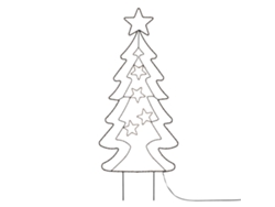 Ambiance Árbol de Navidad estaca con 90 LED