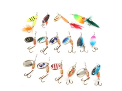 Kit De 16 Lures De Pesca Con Lentejuelas 3.5g-5.5g Bait Artificial Con Anzuelo Triple Accesorio De Pesca