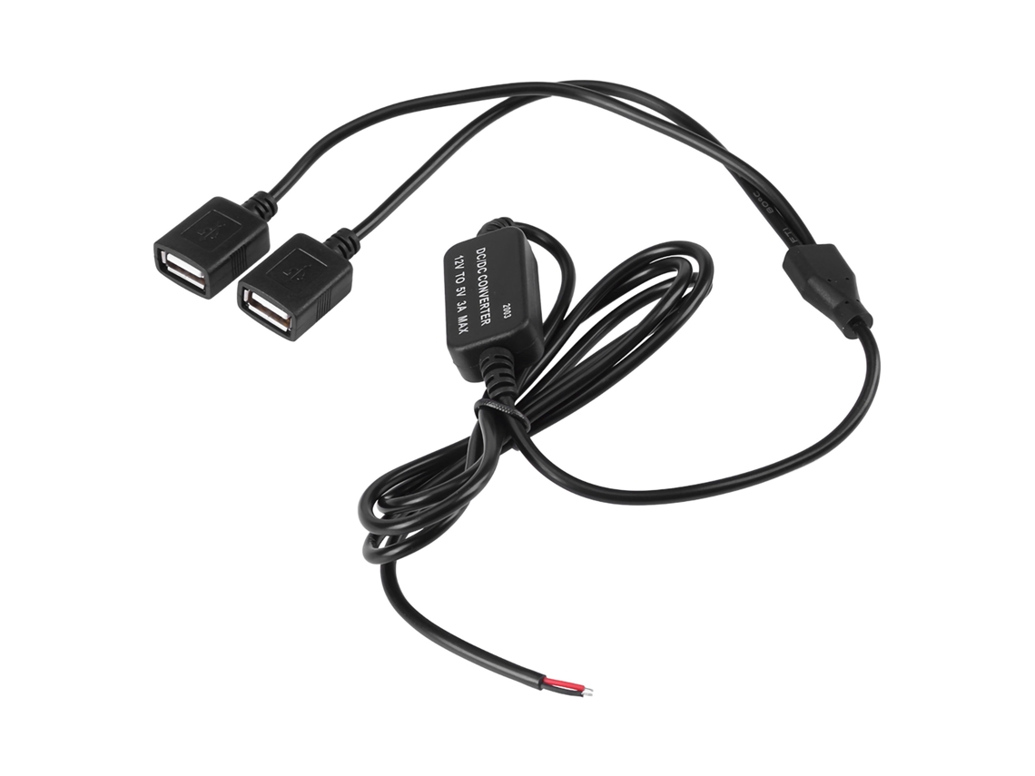 Convertidor de voltaje CC/CC (12 V a 5 V con salida USB dual)