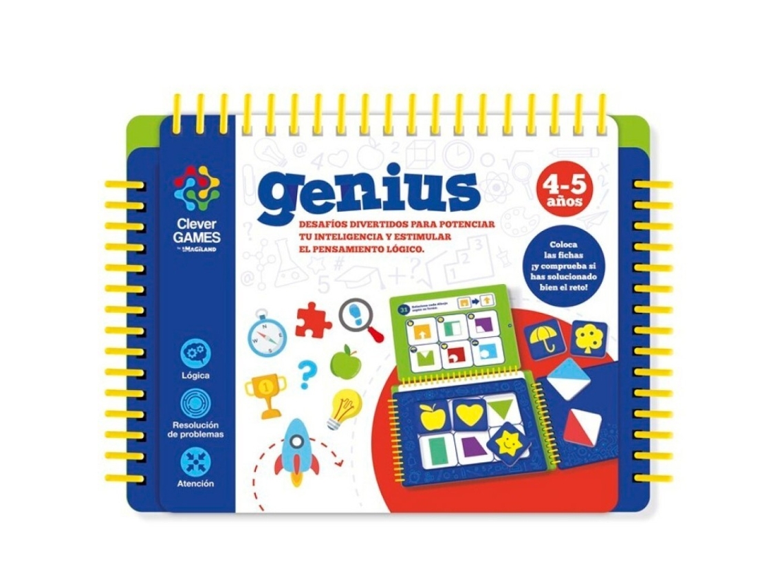 Educativo Formato Portátil Genius 4-5 Años CLEVER GAMES